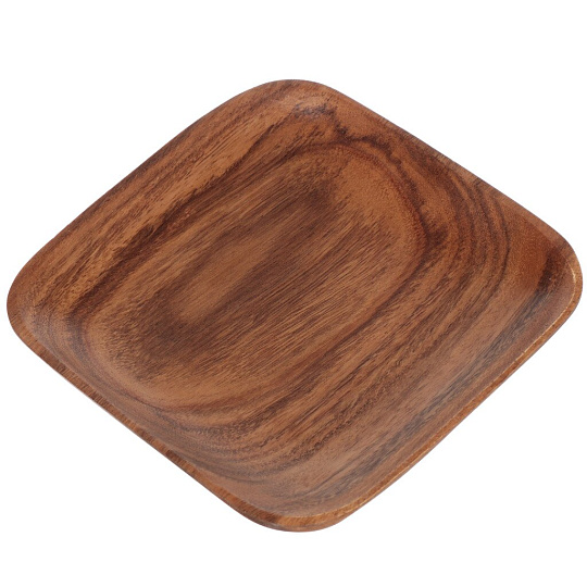 Блюдо деревянное Oriental Way Сиерра WD-61962, 20x20x2.5 см