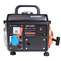 Генератор бензиновый, Patriot, GRS 950, 0.8 кВт, двухтактный, 2 л.с., 16 А, выход 12 В, ручной стартер, 476102219 - фото 2