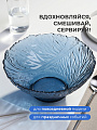 Салатник стекло, круглый, 25х11 см, 1.77 л, Ночное небо, Декостек, 5812/1-Н7 - фото 3