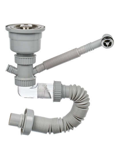 Сифон для мойки, 3" 1/2х40, пер универс, с отвод,с гофр, NORDFORM Orio, Д-11053У