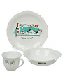 Набор детской посуды керамика, 3 шт, Parsopal, Blue Meowz, PO-3sd-763 - фото 3