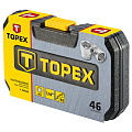 Набор торцевых головок 1/4&amp;quot; CrV, 46 шт., TOPEX, 38D640 - фото 3