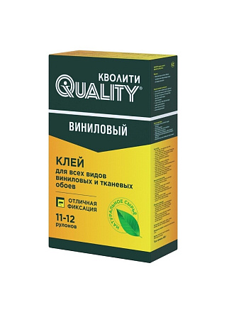 Клей для виниловых обоев, Quality, 450 г, 11-12 рулонов, картон, 7228