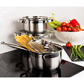 Кастрюля нержавеющая сталь, 4.75 л, с крышкой, крышка стекло, Daniks, Стандарт, SD-422-2, индукция - фото 9