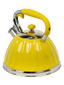 Чайник нержавеющая сталь, 3 л, со свистком, ручка бакелитовая, Daniks, индукция, желтый, GS-04611Y - фото 9