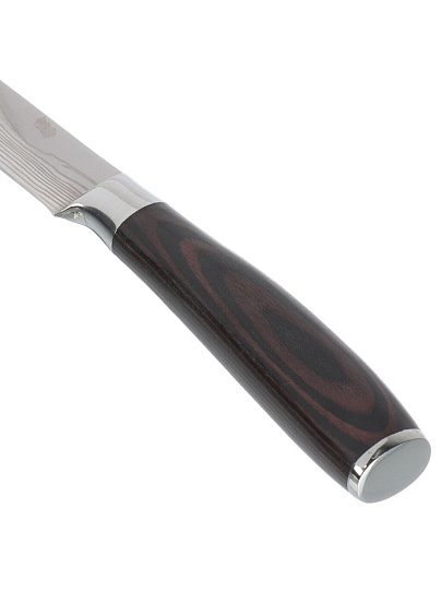 Нож кухонный Daniks, Classic G10, универсальный, нержавеющая сталь, 12.7 см, рукоятка дерево, Y4-8914