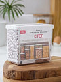 Банка для сыпучих продуктов, пластик, 1.7 л, 10х16х14 см, с крышкой, Idea, Степ, М 1297 - фото 16