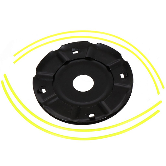 Катушка для триммера ручная, 2 мм, под гайку универсальное, Трион, Паук, металлическая, в ассортименте