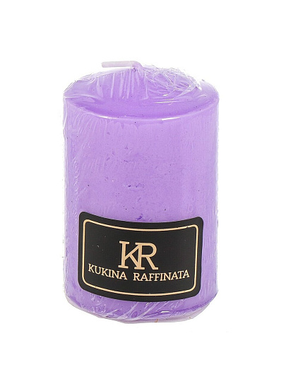 Свеча ароматическая, 8х5 см, столбик, Kukina Raffinata, Горная лаванда, 500624