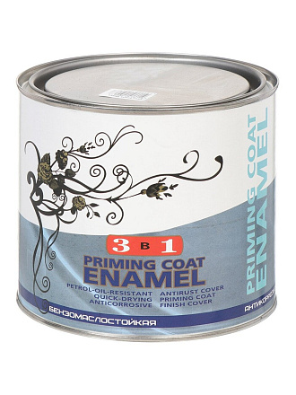 Грунт-эмаль Палитра, по ржавчине, алкидная, черная, 1.9 кг