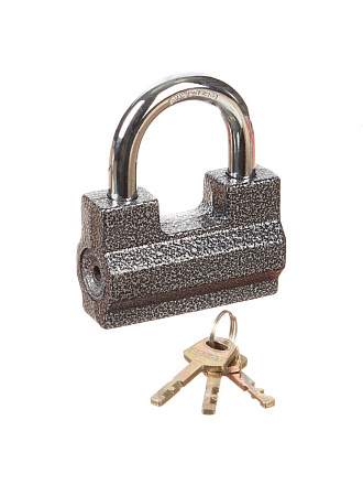 Замок навесной Аллюр, ВС2-7С, 1 002, коробка, дисковый, серый, 830х500 мм, 3 ключа