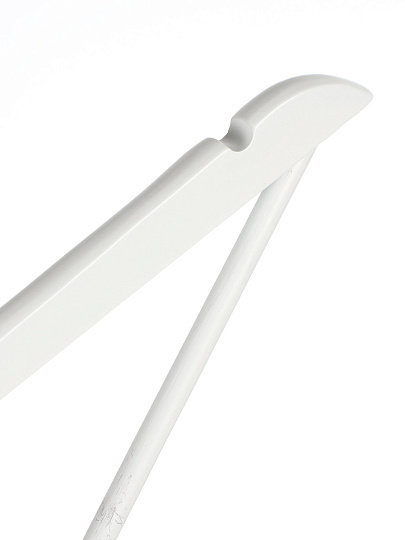 Вешалка-плечики для одежды, 44.5 см, дерево, с перекладиной, белое дерево, Марья Искусница, LH002W