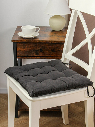 Сиденье мягкое 100%пэ, 40х40 см, черное, A140083