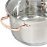 Набор посуды из нержавеющей стали Bohmann BH - 1908 G (кастрюля 2.9+3.9+6.6 л, ковш 2.1 л) 4 предмета - фото 3