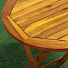 Мебель садовая Green Days, Дуэт Wood, дерево, стол, 55х55х72 см, 2 стула, 120 кг, BS-DT02 - фото 2