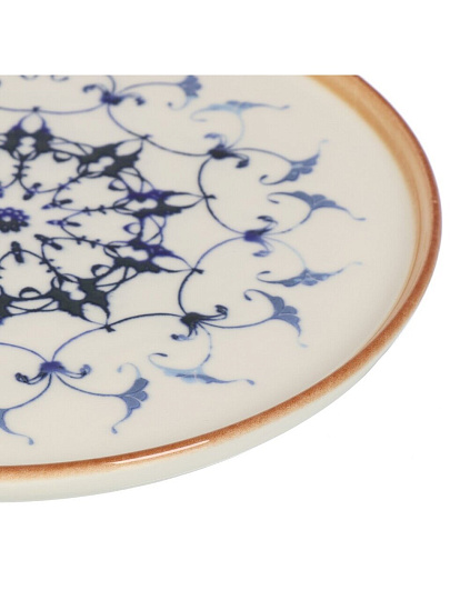 Тарелка десертная, фарфор, 21 см, с бортом, круглая, Reflect, Pioli, 18AP21 PL Reflect