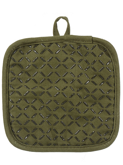 Прихватка 16х16 см, 100%пэ, зеленый, B180054