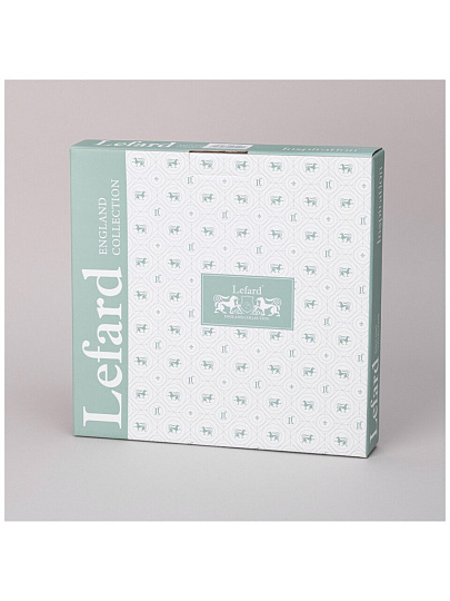 Набор тарелок обеденный, фарфор, 2 шт, 26 см, круглый, Inspiration Золотой цветок, Lefard, 422-120, белый