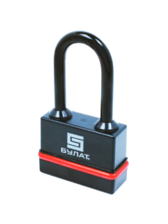 Замок навесной Булат, ВС 3-Н65-01 ПЛ, 13 986, блистер, дисковый, всепогодный, 64 мм, 5 ключей