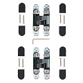 Петля скрытая Apecs, 115х23 мм, 3D-Z-BLM R11,5 B2B, 32796/34642, электрофорез, черный матовая - фото 3