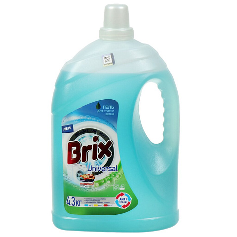 Гель для стирки Brix, 4.3 л, универсальный, Universal