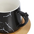 Чайная пара керамика, 3 предмета, на 1 персону, 200 мл, Черный мрамор, Y6-10241, подарочная упаковка - фото 3