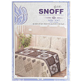 Постельное белье Для Snoff семейное бязь (простыня 215х220 см, 2 наволочки 70х70 см, 2 пододеяльника 145х215 см) Квадро 5062-2 - фото 2