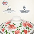 Кастрюля эмалированная сталь, 3 л, с крышкой, крышка сталь, цилиндрическая, Сибирские товары, Роза плетистая, 3MD181M, индукция - фото 10