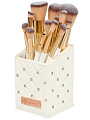 Набор кистей для макияжа, дерево, полимер, металл, с органайзером, белый, Y4-11502 - фото 3