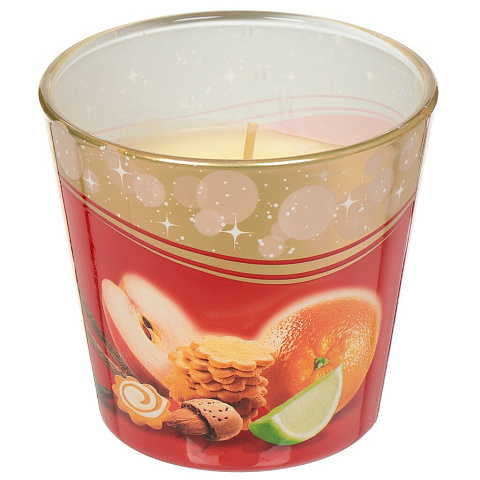 Свеча ароматизированная, в стакане, в ассортименте, Bartek Candles, Новогоднее Время, 115 грамм