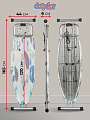 Доска гладильная 120х44 см, Сильвия, подставка для утюга, гладильный рукав, встроенная розетка, полка для белья, удлинитель 2 м, Dogrular, 214113, в ассортименте - фото 4
