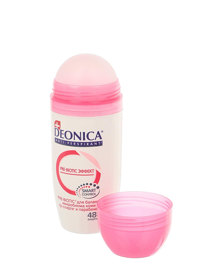 Дезодорант Deonica, Pre-Biotic Эффект, для женщин, ролик, 50 мл