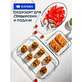 Набор посуды жаропрочное стекло, 3 шт, 2, 2.9, 3.7 л, прямоугольный, Daniks, HS0031 - фото 6