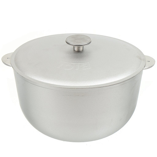 Казан алюминий, 6 л, с крышкой, Биол, К0600