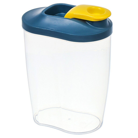 Банка для сыпучих продуктов, пластик, 1.5 л, с крышкой, Y4-7216