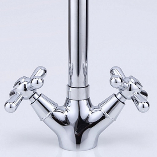 Смеситель для кухни, Frap, с кран-буксой, хром, F4025