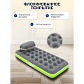 Матрас надувной Bestway, 188х99х22 см, 67619, без насоса, флокированный, со съемным подголовником, 150 кг - фото 21