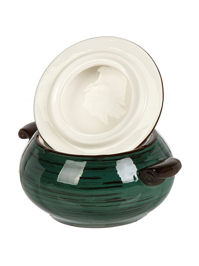 Горшок керамика, 0.4 л, Малахит, Y4-9036