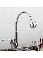 Смеситель для кухни, Frap, гибкий излив, с картриджем, хром, F43701-B