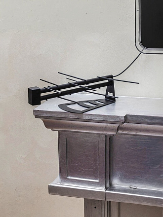 Антенна телевизионная комнатная, DVB-T2, 6 дБ, 2 м, цифровое тв, Rexant, RX-265, 34-0265