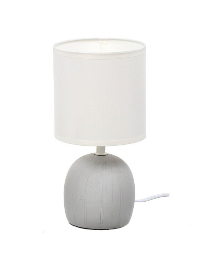 Светильник настольный E14, серый, абажур белый, RL-TL008-1
