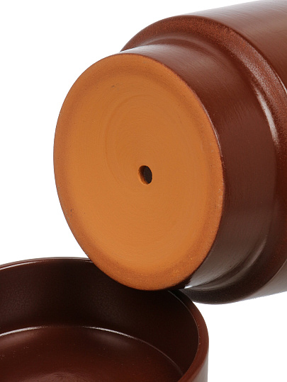 Горшок керамика, 0.9 л, шоколад, Берген № 2, 021729