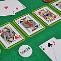 Игра настольная Набор 5в1, 7.25х32х28 см, блэкджек, покер, крепс, рулетка, покер на костях, в металлической коробке, металл, 538-108 - фото 4