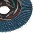 Круг лепестковый торцевой КЛТ2 для УШМ, LugaAbrasiv, диаметр 115 мм, посадочный диаметр 22 мм, зерн ZK80, шлифовальный - фото 3