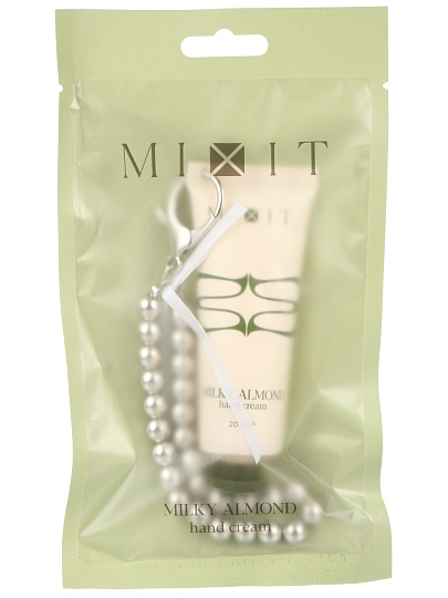 Крем для рук, Mixit, Silver Keychain, 20 мл, молочный миндаль + брелок