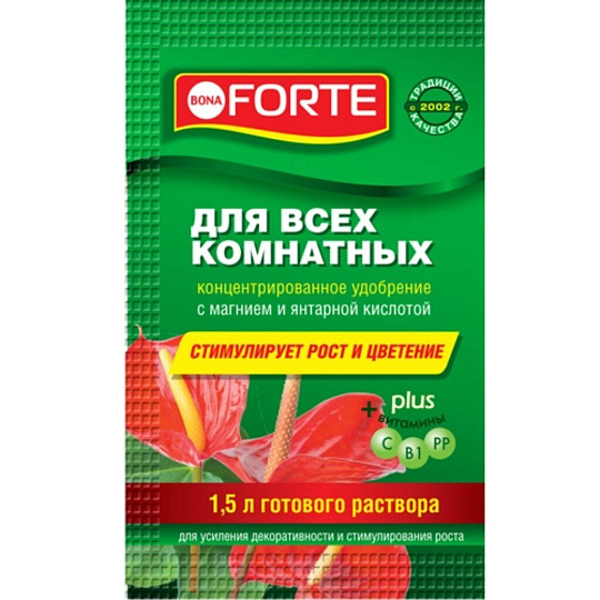 Удобрение Красота, для комнатных растений, минеральное, жидкость, 10 мл, Bona Forte