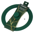 Крышка для посуды стекло, Daniks, Emerald, кнопка силикон, зеленая, 24/26/28 см, GLM-242628-2 МП
