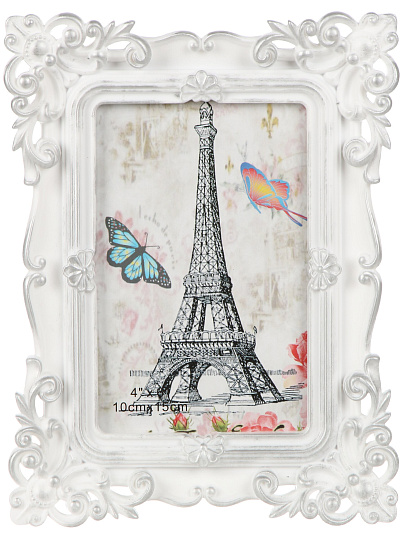 Фоторамка фото 10х15 см, серебро, резная, Y3-1550