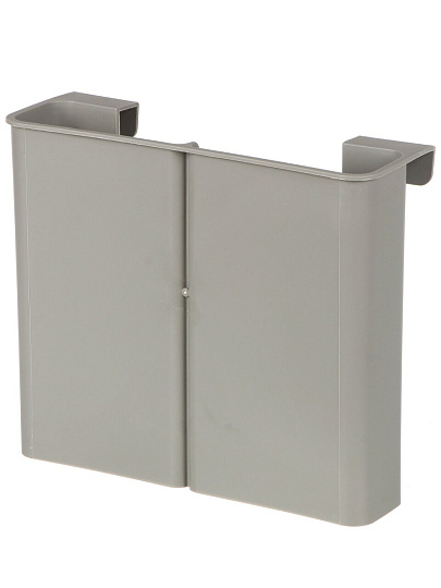 Органайзер для хранения вещей, полимер, 2 секции, подвесной, 26.3х22 см, серый, Y4-11261