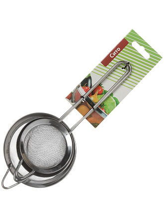 Сито металл, 7, 8, 10 см, 3 шт, с металлической ручкой, D-045/YW-G361